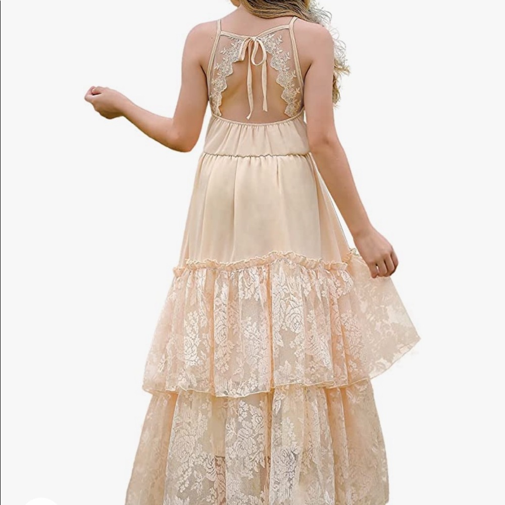 Rustic flower girl dress
